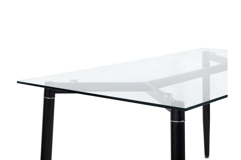 Totham Spisebord 150 cm - Glass/Svart - Spisebord & kjøkkenbord
