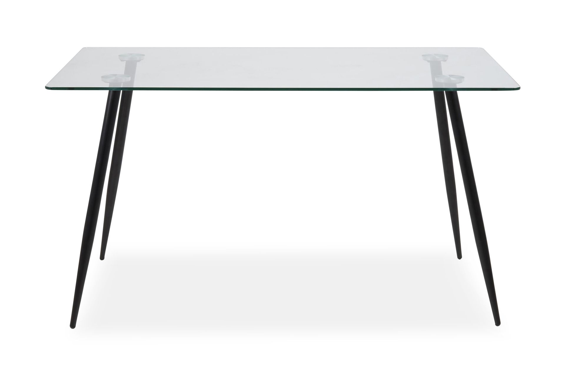 Tyrone Spisebord 140 cm - Glass/Svart - Møbler - Bord - Spisebord & kjøkkenbord