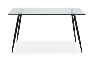 Tyrone Spisebord 140 cm - Glass/Svart - Møbler - Bord - Spisebord & kjøkkenbord
