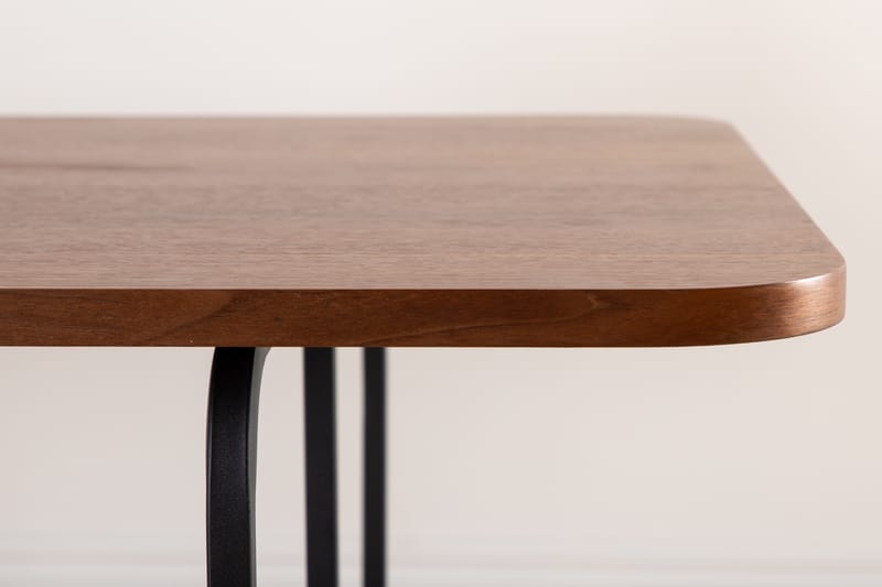 Uno Spisebord 200 cm - Valnødsbrun/Sort - Møbler - Bord - Spisebord & kjøkkenbord