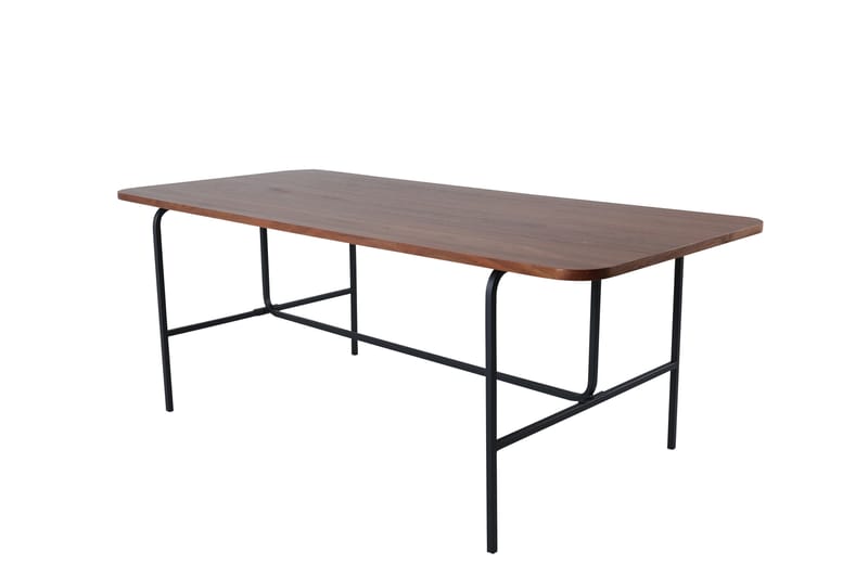 Uno Spisebord 200 cm - Valnødsbrun/Sort - Møbler - Bord - Spisebord & kjøkkenbord