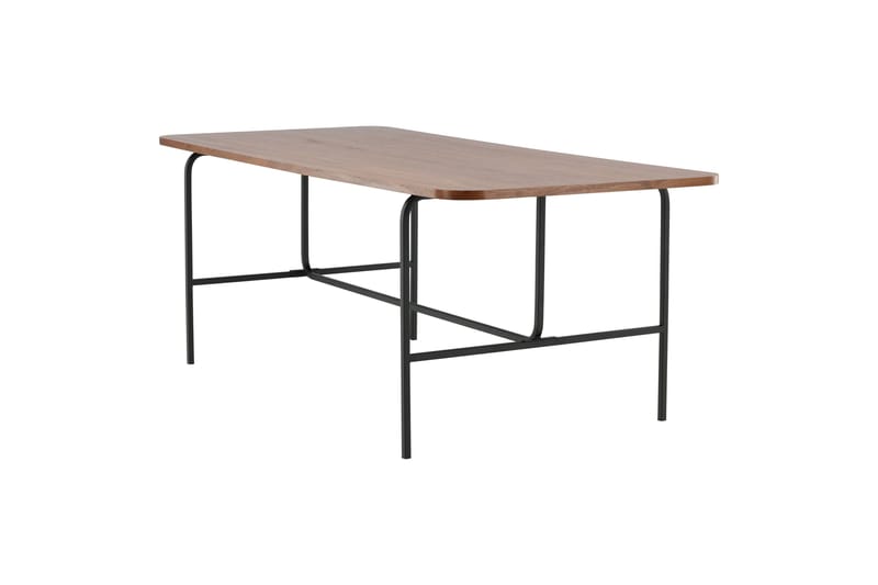 Uno Spisebord 200 cm - Valnødsbrun/Sort - Møbler - Bord - Spisebord & kjøkkenbord