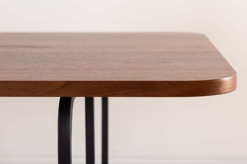 Uno Spisebord 200 cm - Valnødsbrun/Sort - Møbler - Bord - Spisebord & kjøkkenbord