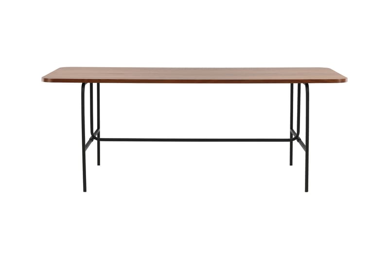 Unos Spisebord 200 cm - Valnøttsbrun/Svart - Spisebord & kjøkkenbord