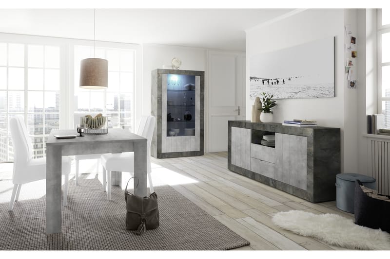 Urbino Forlengningsbart Spisebord 137 cm - Grå - Møbler - Bord - Spisebord & kjøkkenbord
