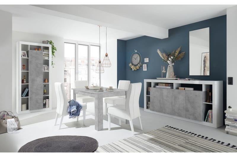 Urbino Forlengningsbart Spisebord 137 cm - Grå - Møbler - Bord - Spisebord & kjøkkenbord