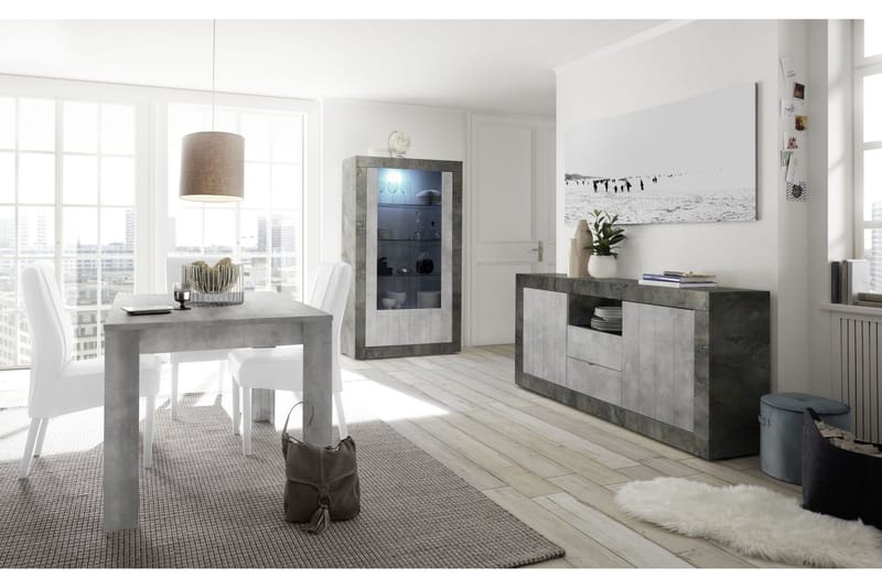 Urbino Forlengningsbart Spisebord 137 cm - Grå - Møbler - Bord - Spisebord & kjøkkenbord