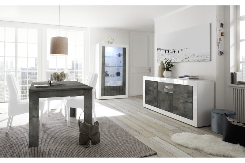 Urbino Forlengningsbart Spisebord 137 cm - Grå - Møbler - Bord - Spisebord & kjøkkenbord