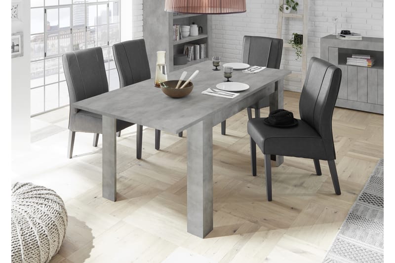 Urbino Forlengningsbart Spisebord 137 cm - Grå - Møbler - Bord - Spisebord & kjøkkenbord