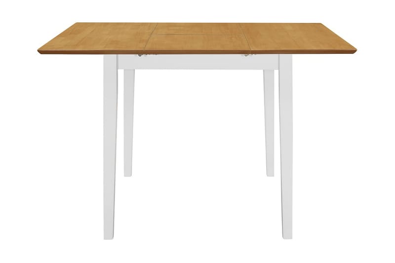 Uttrekkbart spisebord hvit (80-120)x80x74 cm MDF - Spisebord & kjøkkenbord