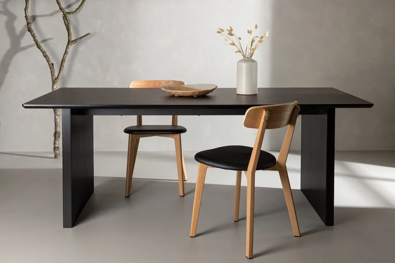 Vail Stort Rektangulært Spisebord 230 cm i Tre - Svart - Møbler - Bord - Spisebord & kjøkkenbord