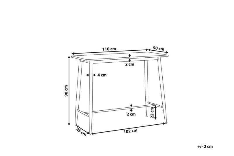 Vechas Spisebord 90 cm - Hvit/Lyst tre - Spisebord & kjøkkenbord