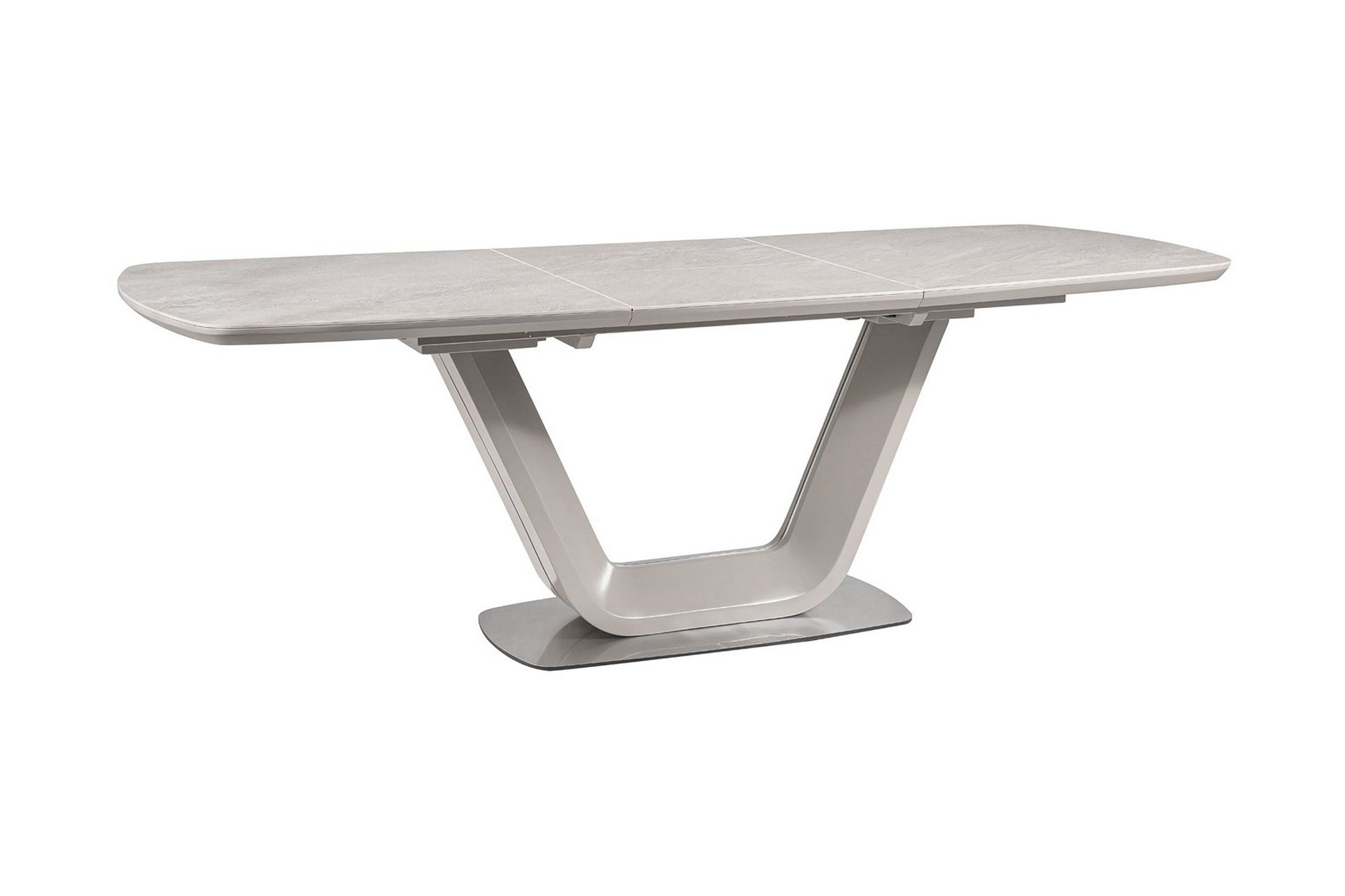 Ventera Forlengningsbart Spisebord 160 cm - Keramikk/Grå