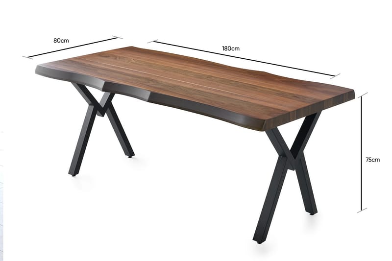 Vigentino Spisebord 180 cm - Valnøtt - Møbler - Bord - Spisebord & kjøkkenbord