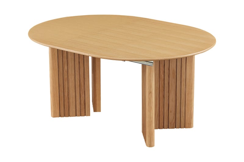 Vrajolli Forlengningsbart Rundt Spisebord 120/200 cm - Natur - Møbler - Bord - Spisebord & kjøkkenbord