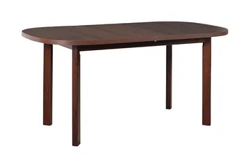Warnock Uttrekkbart Ovalt Spisebord 160 cm med Tre- og Valnøttutseende - Brun - Møbler - Bord - Spisebord & kjøkkenbord
