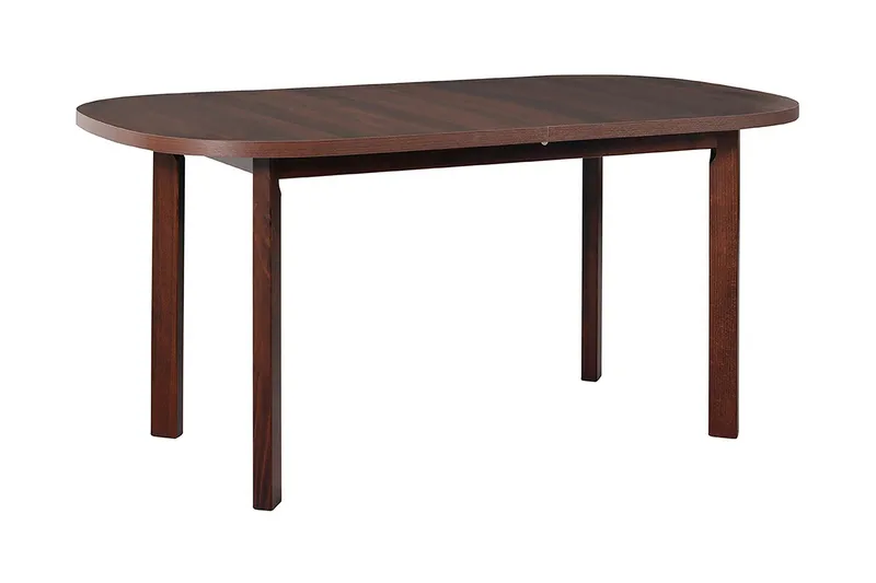 Warnock Uttrekkbart Ovalt Spisebord 160 cm med Tre- og Valnøttutseende, Brun