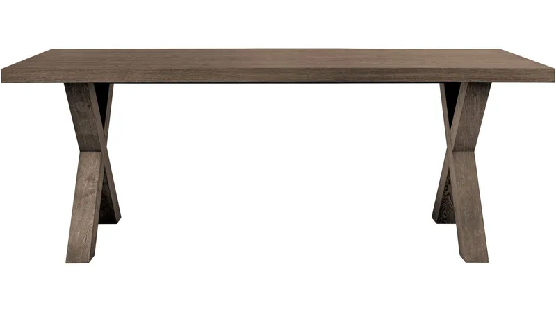 Spisebord Lindor 200x100 cm - oljet grå eikefiner - Møbler - Bord - Spisebord & kjøkkenbord
