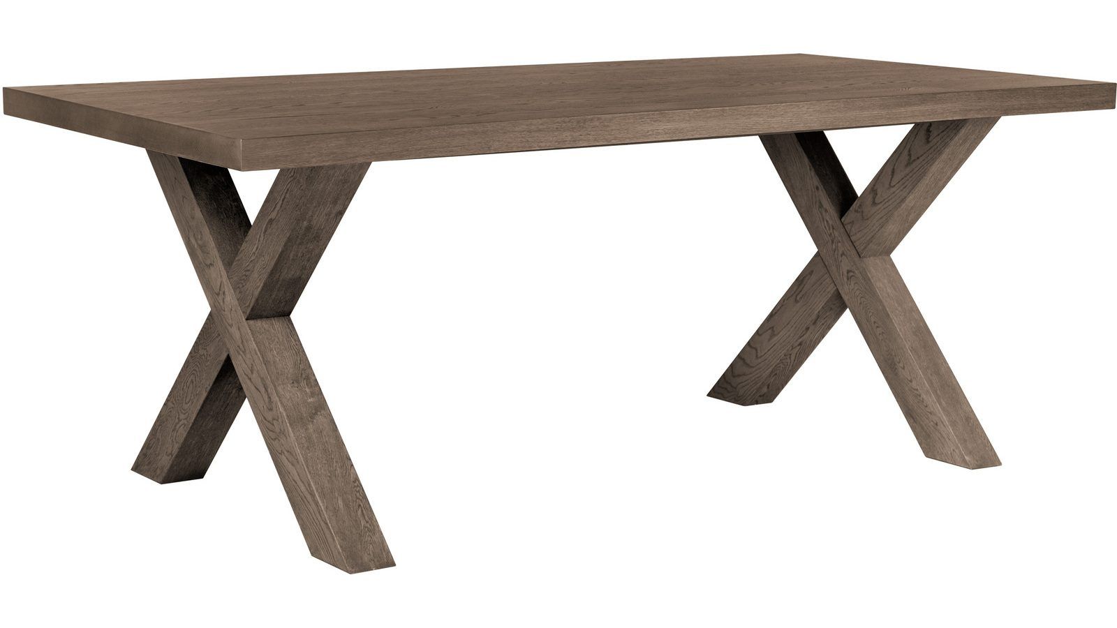 Spisebord Lindor 200x100 cm - oljet grå eikefiner