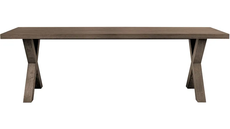 Spisebord Lindor 240x100 cm - Oljet grå eikefinér - Møbler - Bord - Spisebord & kjøkkenbord