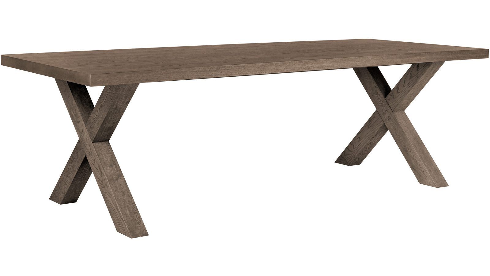Spisebord Lindor 240x100 cm - Oljet grå eikefinér