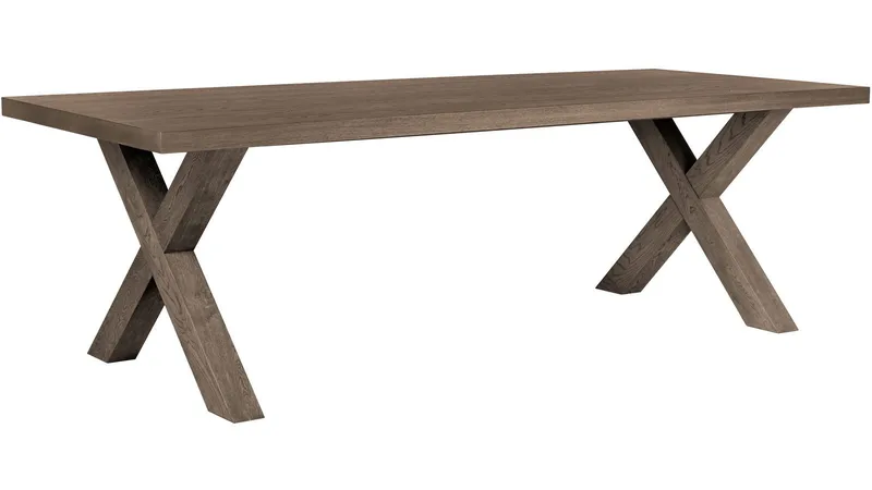 Spisebord Lindor 240x100 cm, Oljet grå eikefinér