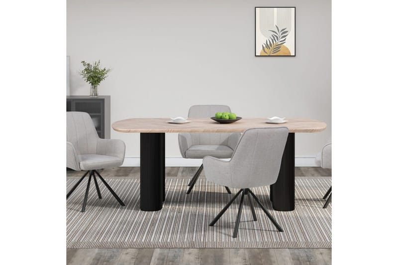Spisebord Loft24 Bessonville avlangt spisebord 160x90 cm - Møbler - Bord - Spisebord & kjøkkenbord
