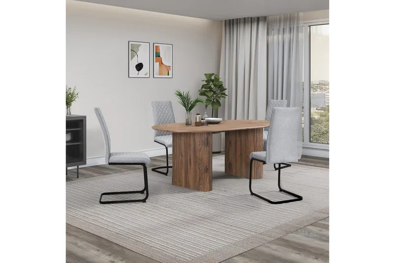Spisebord Loft24 Bostonia spisebord avlangt 160x90 cm - Møbler - Bord - Spisebord & kjøkkenbord