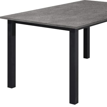 Spisebord Loft24 Durham Betong 160 x 90 cm - Betonggrå og svart - Møbler - Bord - Spisebord & kjøkkenbord