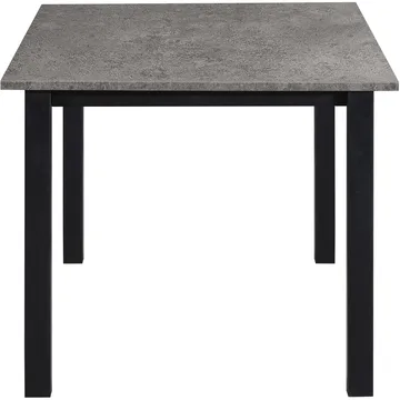 Spisebord Loft24 Durham Betong 160 x 90 cm - Betonggrå og svart - Møbler - Bord - Spisebord & kjøkkenbord