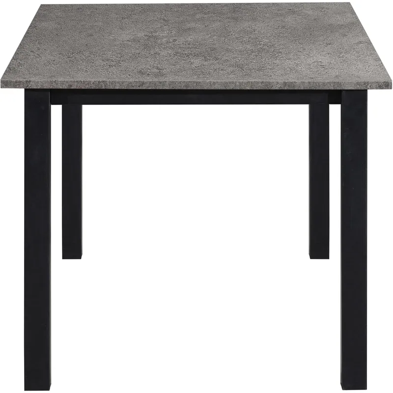 Spisebord Loft24 Durham Betong 160 x 90 cm - Betonggrå og svart - Møbler - Bord - Spisebord & kjøkkenbord
