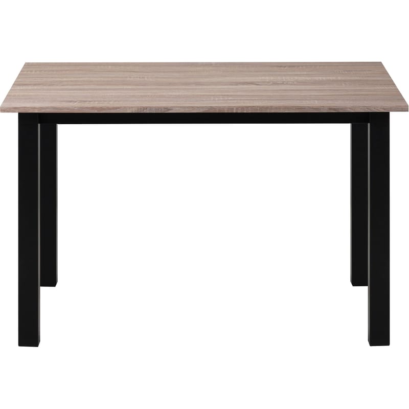Spisebord Loft24 Durham Eik/svart 120 x 80 cm - Eikebrun og svart - Møbler - Bord - Spisebord & kjøkkenbord