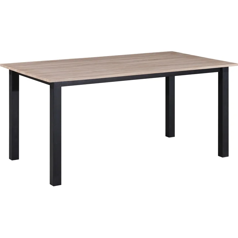 Spisebord Loft24 Durham Eik/svart 160 x 90 cm, Eikebrun og svart