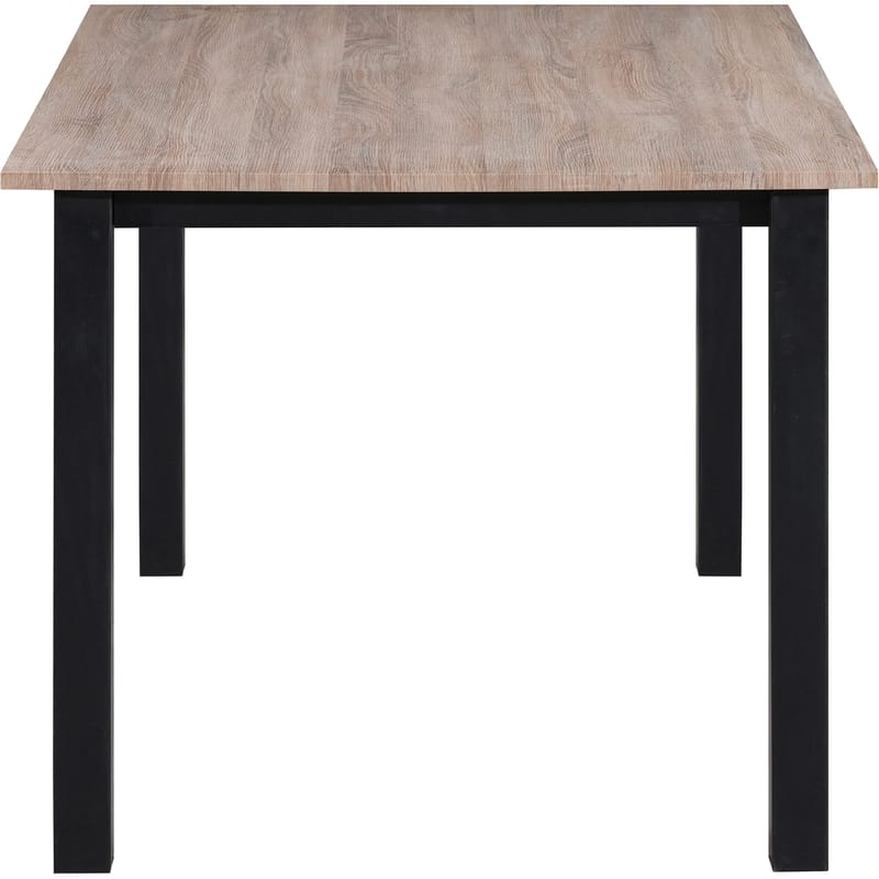 Spisebord Loft24 Durham Eik/svart 160 x 90 cm - Eikebrun og svart - Møbler - Bord - Spisebord & kjøkkenbord
