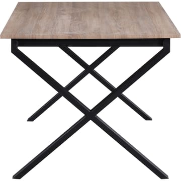 Spisebord Loft24 Ipswich Eik/svart 120 x 80 cm - Eik og svart - Møbler - Bord - Spisebord & kjøkkenbord