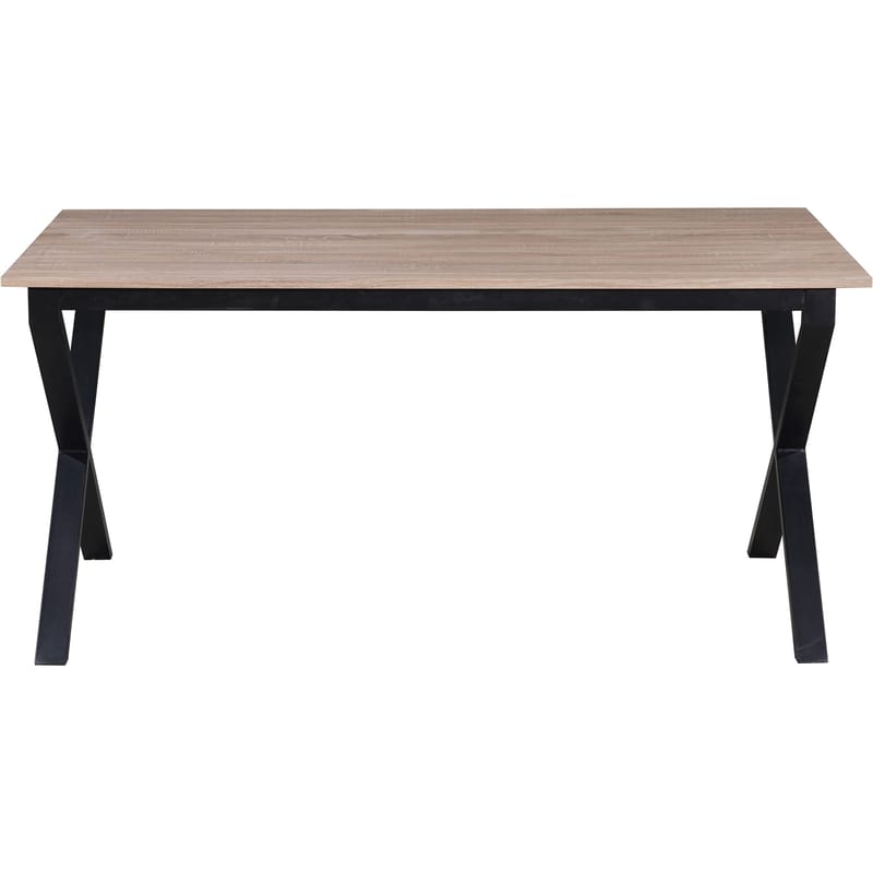 Spisebord Loft24 Ipswich Eik/svart 160 x 90 cm - Eik og svart - Møbler - Bord - Spisebord & kjøkkenbord