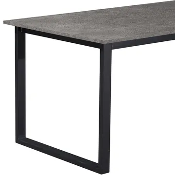 Spisebord Loft24 Luton Betong 160 x 90 cm - Betonggrå og svart - Møbler - Bord - Spisebord & kjøkkenbord