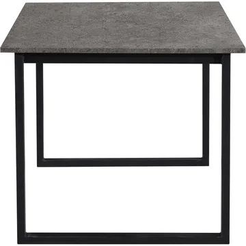 Spisebord Loft24 Luton Betong 160 x 90 cm - Betonggrå og svart - Møbler - Bord - Spisebord & kjøkkenbord