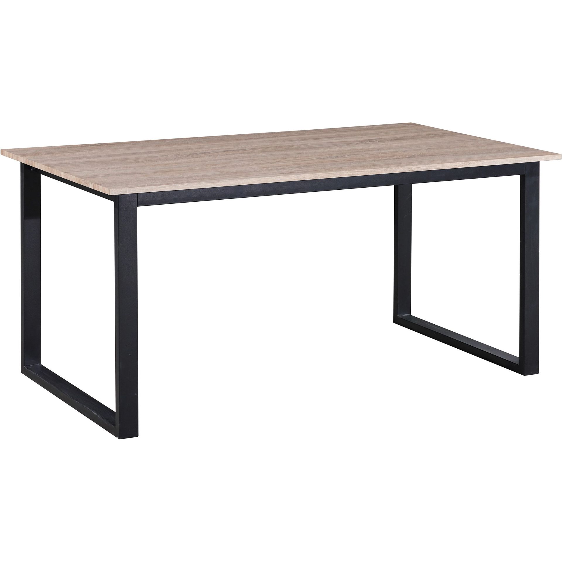 Spisebord Loft24 Luton Eik/svart 160 x 90 cm - Eik og svart