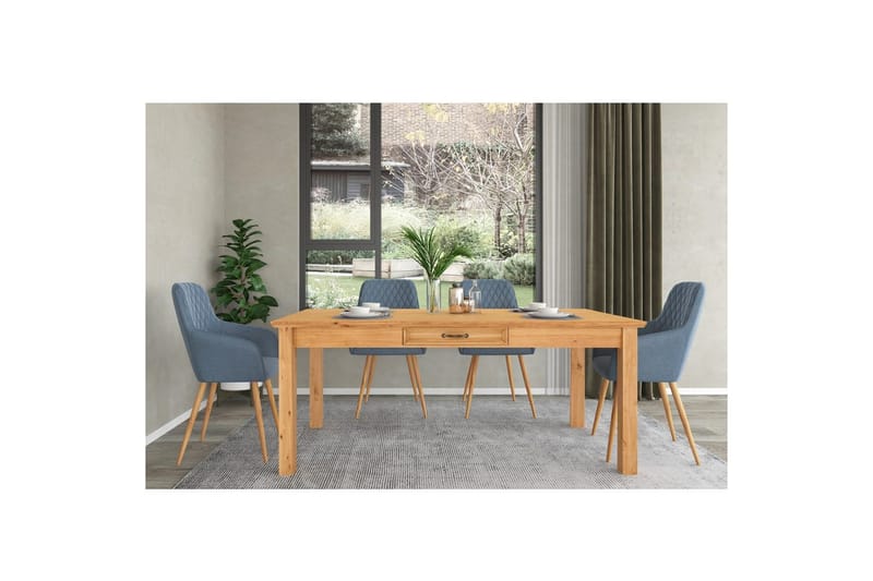 Spisebord Loft24 Spisebord Loft24 Selma Brun 0 - Møbler - Bord - Spisebord & kjøkkenbord