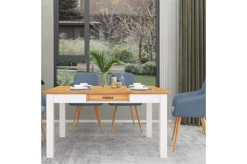 Spisebord Loft24 Spisebord Loft24 Selma Hvit 0 - Møbler - Bord - Spisebord & kjøkkenbord