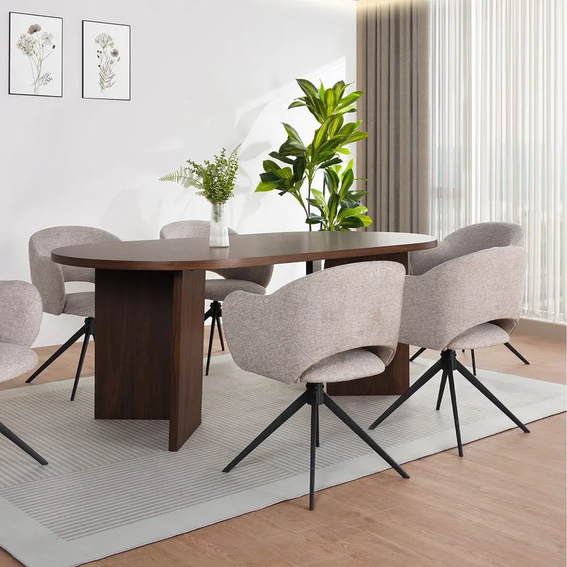 SPISEBORD Loft24 WIGAN 200 x 100 cm - Valnøtt - Møbler - Bord - Spisebord & kjøkkenbord