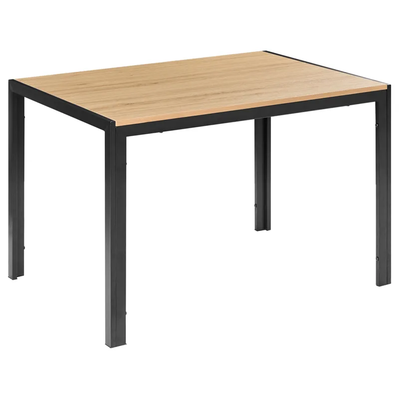 Spisebord Mann 120 cm, Lysebrun, svart
