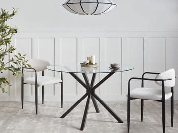Spisebord Meston 120 cm - Svart - Møbler - Bord - Spisebord & kjøkkenbord