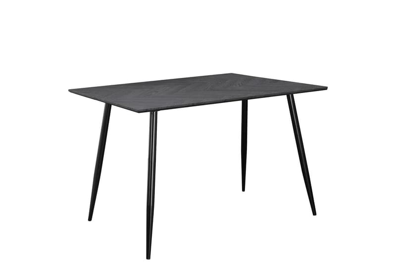 Spisebord Monza 120x80x76 cm, Fiskeben Gråeik/Svart - 120x80x76 cm, Fiskeben Gråeik/Svart - Møbler - Bord - Spisebord & kjøkkenbord