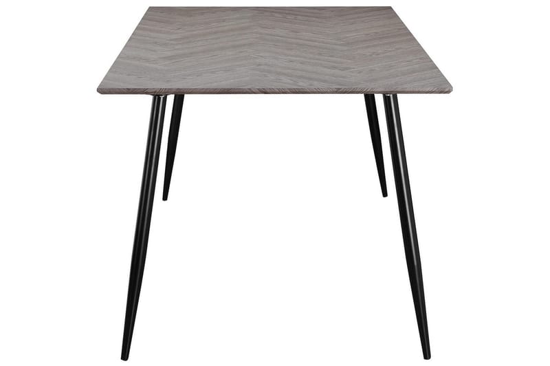Spisebord Monza 160x90x76 cm, Fiskeben Hviteik/Svart - 160x90x76 cm, Fiskeben Hviteik/Svart - Møbler - Bord - Spisebord & kjøkkenbord