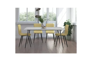 Spisebord Monza 160x90x76 cm, Stein/Svart - 160x90x76 cm, Stein/Svart - Møbler - Bord - Spisebord & kjøkkenbord
