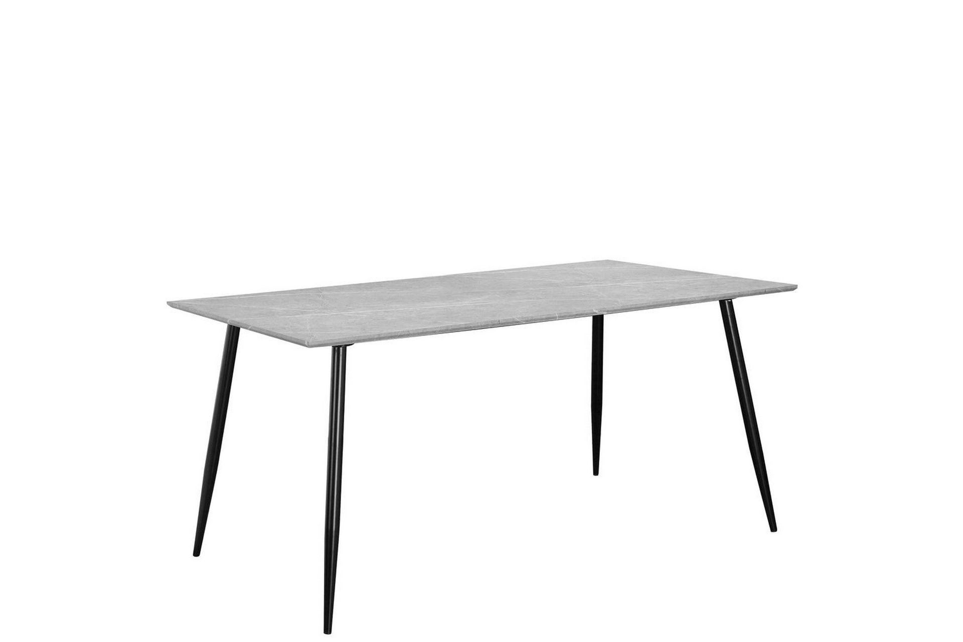 Spisebord Monza 160x90x76 cm, Stein/Svart - 160x90x76 cm, Stein/Svart