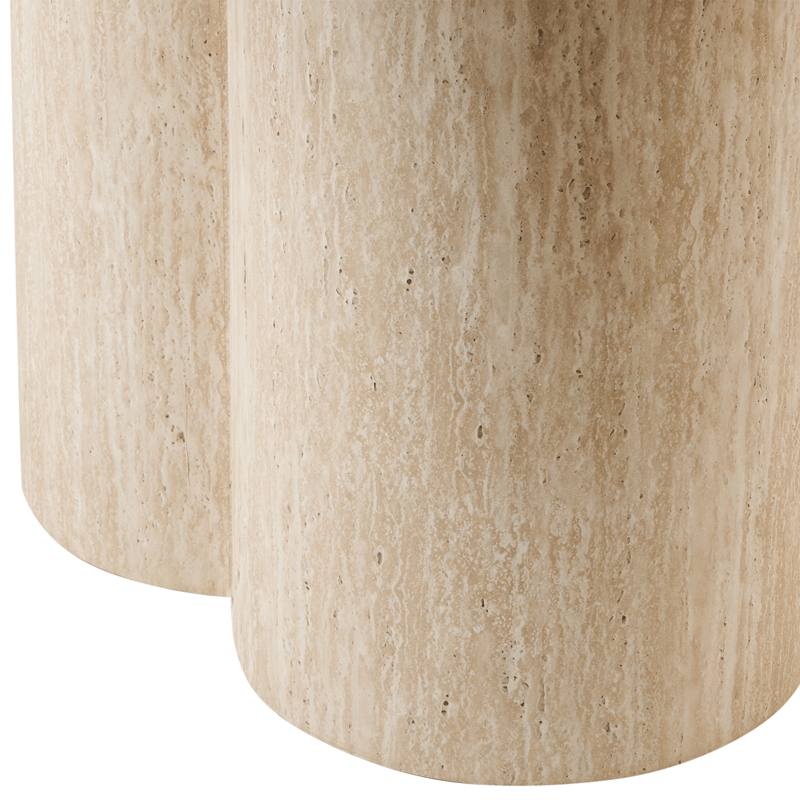 Spisebord Moraine 160 cm - Travertin-effekt - Møbler - Bord - Spisebord & kjøkkenbord