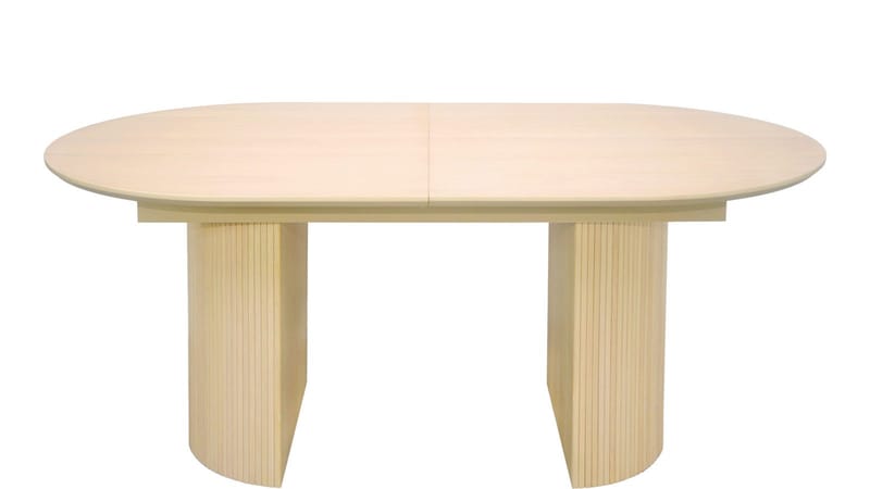 Spisebord Otaki 180 cm Butterfly - Hvitpigmentert eik - Møbler - Bord - Spisebord & kjøkkenbord